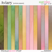 Aviary Ombre Papers {Heartstrings Scrap Art}