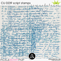 CU 0239 SCRIPT STAMPS