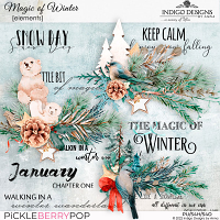 Magic of Winter Clusters and Word Arts by Indigo Designs by Anna 