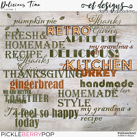 Delicious Time Titles by et designs