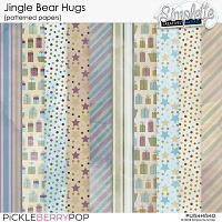 Jingle Bear Hugs (patterned papers) by Simplette