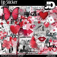 Lip Sticker Play Kit by JopkeDesigns