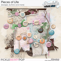 Pieces of Life (badges, buttons and more) by Simplette