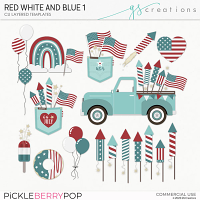 Red White Blue1 Layered Templates (CU)