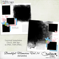 Beautiful Memories Templates Vol.34 by Indigo Designs 