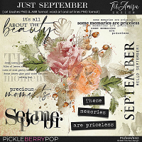 Just September ~ brushes and word art 