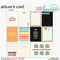 Welcome To School Cards by JB Studio