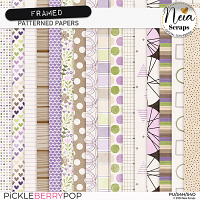 Framed - Patterned Papers - by Neia Scraps