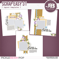 {CU} Scrap Easy 31 Templates by JB Studio