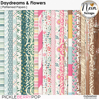 Daydreams & Flowers - Patterned Papers - by Neia Scraps 