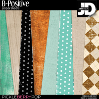 B-Positive Paper Sheets by JopkeDesigns