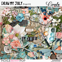 Draw My July-Page Kit