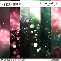 Colorful Affection Bokeh Papers