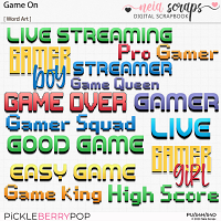 Game On - Word Art - by Neia Scraps