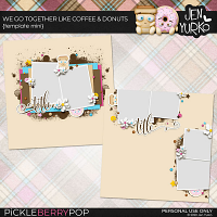 We Go Together Like Coffee & Donuts Template Mini