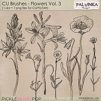 CU Brushes - Flowers 3 