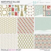 North Pole Village Patterns (CU)