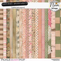 Cherished Grandparents - Patterned Papers - by Neia Scraps