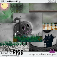 TREAT OR PIGS  BACKGROUND SCENERY FWP