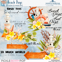 Beach Days Clusters and Word Arts by Indigo Designs by Anna