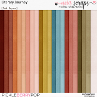 Literary Journey - Solid Papers - by Neia Scraps