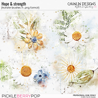 Hope & strength  - transfer brushes in .png format