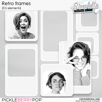 Retro Frames (CU elements) by Simplette