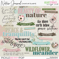 Nature Journal Word Art & Paint