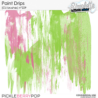 Paint Drips (CU brushes) 229 by Simplette
