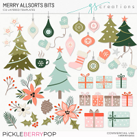 Merry Allsorts Bits Layered Templates (CU)