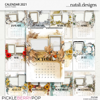 2021 Calendar Quick Pages TWO