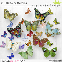 CU 0236 BUTTERFLIES