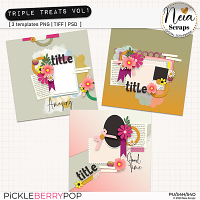 Triple Treats VOL1 - Templates - by Neia Scraps