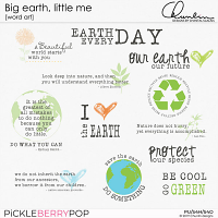 Big earth, little me - word art