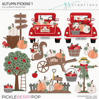 Autumn Picking 1 Layered Templates (CU)