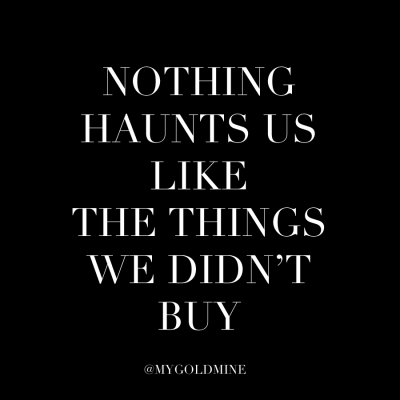 Nothing haunts us like the things we didn't buy....  so don't not buy it!  Head over to the shop and check out our new releases!