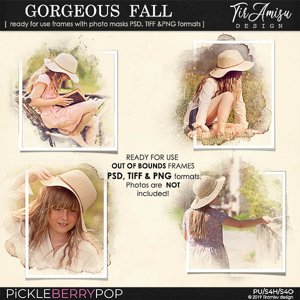 Gorgeous Fall~ Out Of Bounds photo masks at Pickleberrypop