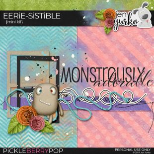 Eerie-sistible Mini kit by Jen Yurko FREE with $5 purchase today only at Pickleberrypop!