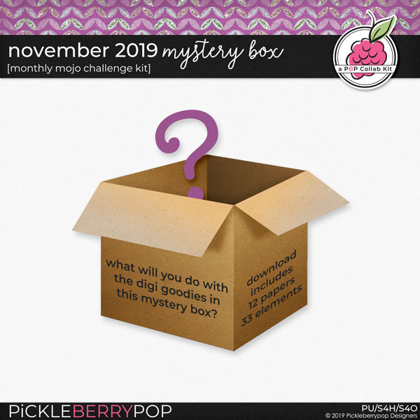 November 2019 Mystery Box Challenge at Pickleberrypop