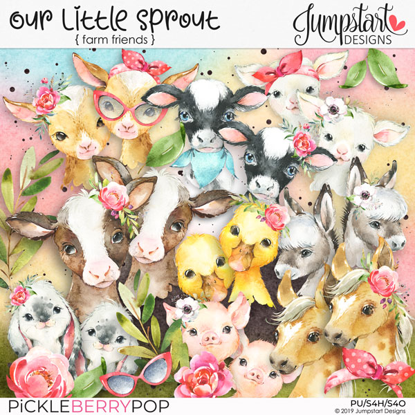 Our Little Sprout Farm Friends by Jumpstart Designs at Pickleberrypop