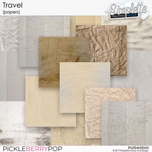 Travel Papers by Simplette at Pickleberrypop