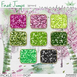 Forest Jumps Glitters by reginafalango at Pickleberrypop