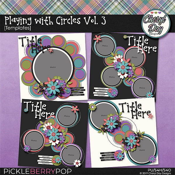 Playing with Circles Vol 3 by Cheryl Day Designs at Pickleberrypop