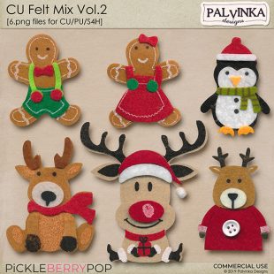 CU Felt Mix Vol 2 by Palvinka Designs at Pickleberrypop