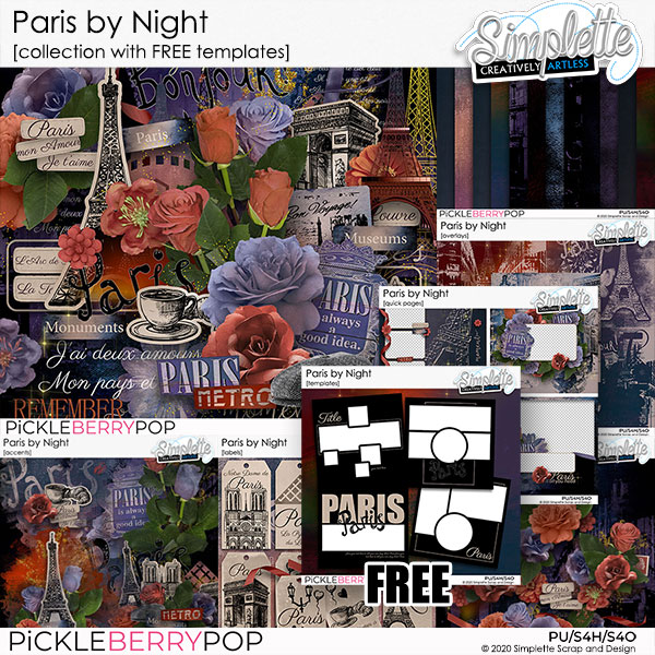 Paris by Night by Simplette at Pickleberrypop