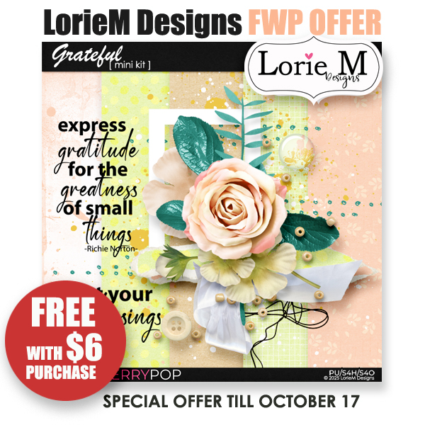 Free with $6 Purchase Offer From Lorie M - Ends October 17